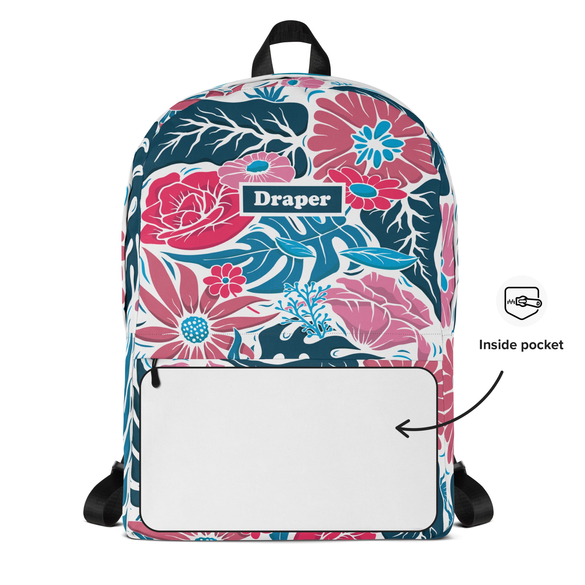 Draper Floral Backpack White