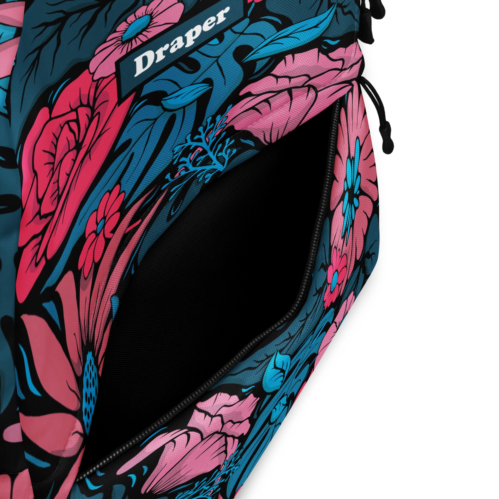 Draper Floral Backpack Black