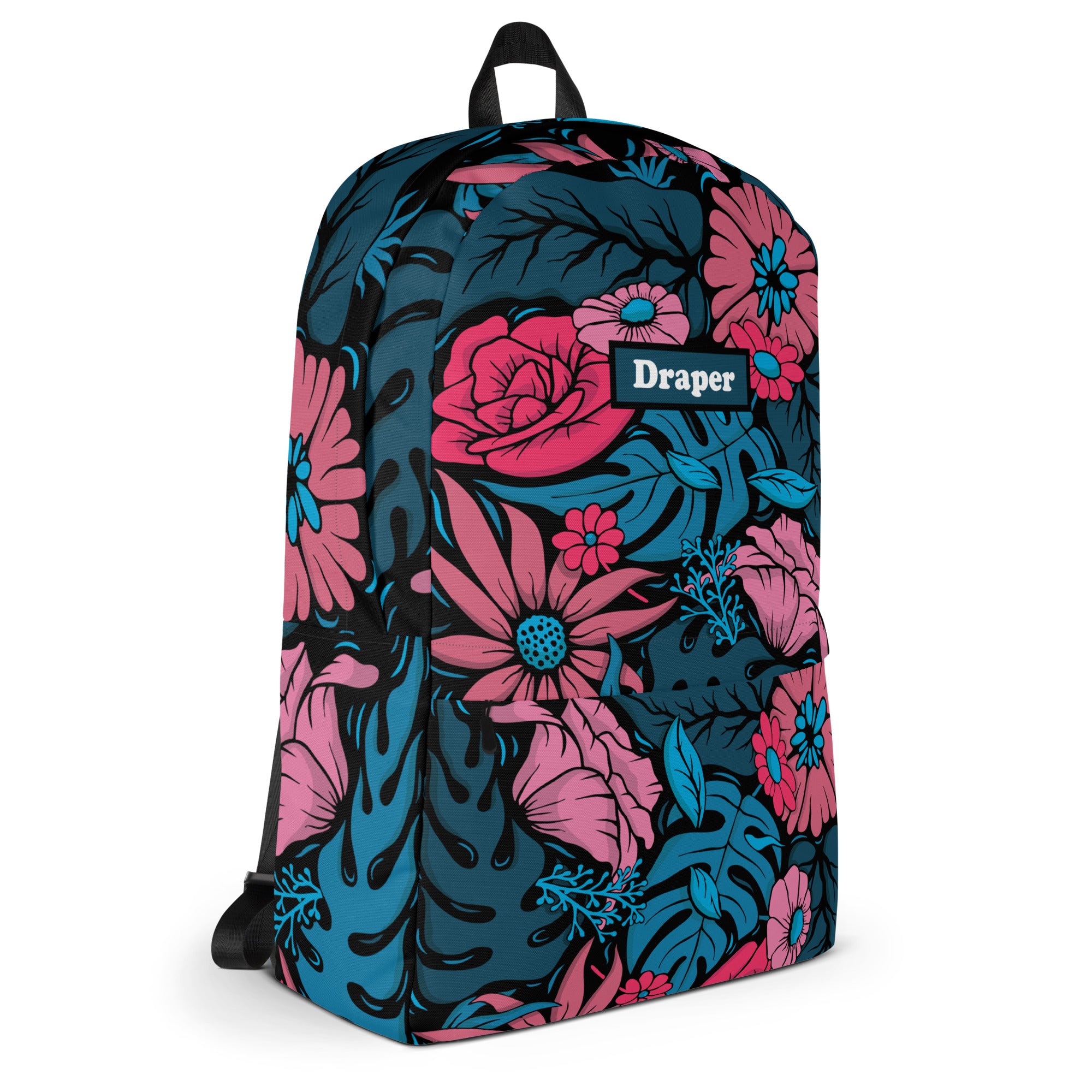 Draper Floral Backpack Black