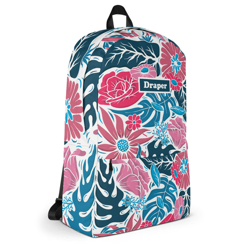 Draper Floral Backpack White