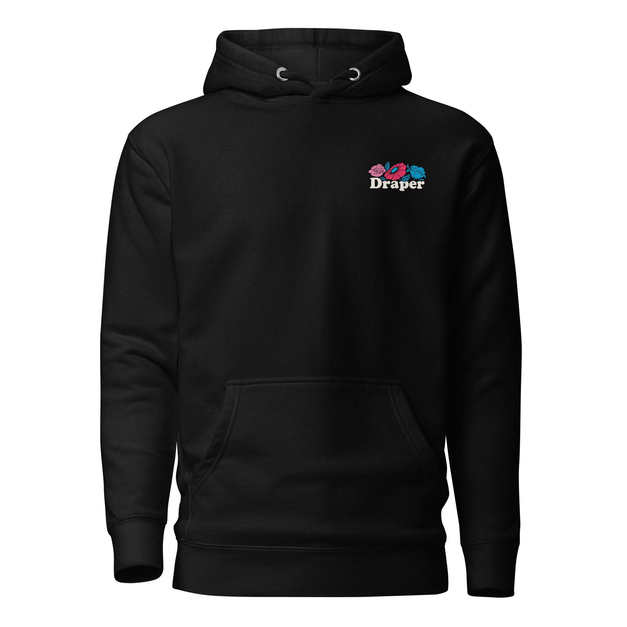 Draper Floral Hoodie Dark