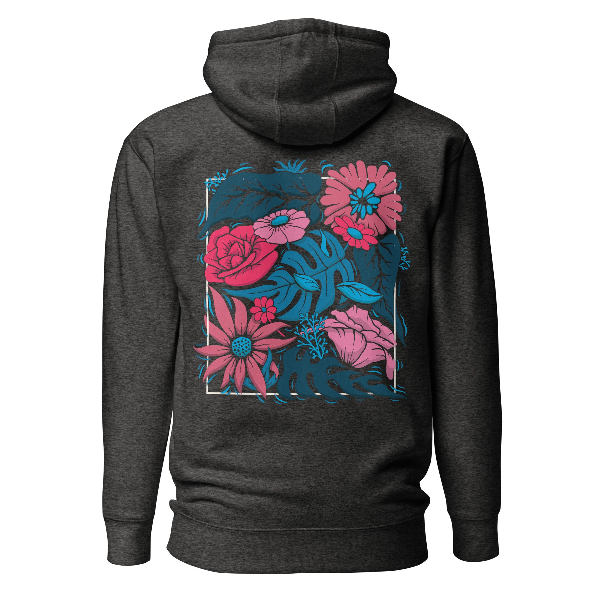 Draper Floral Hoodie Dark