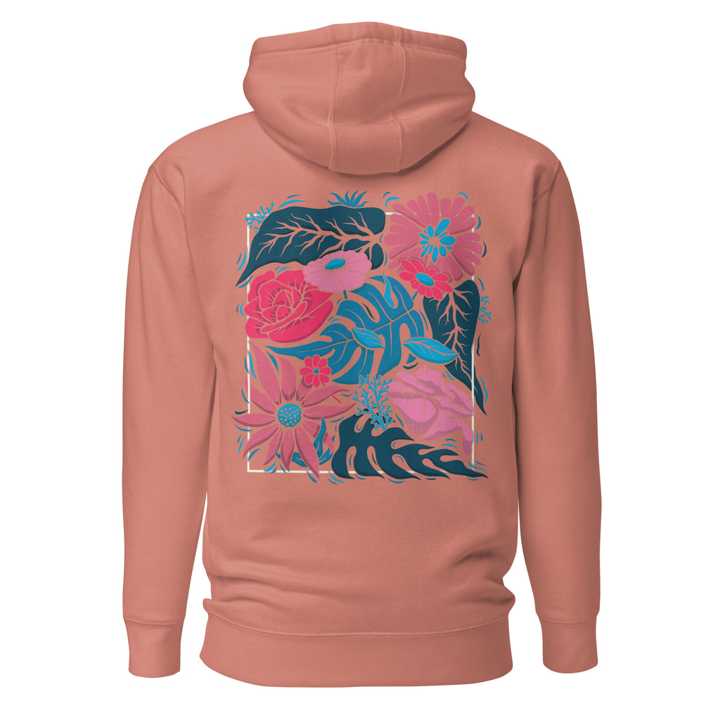 Draper Floral Hoodie Dark
