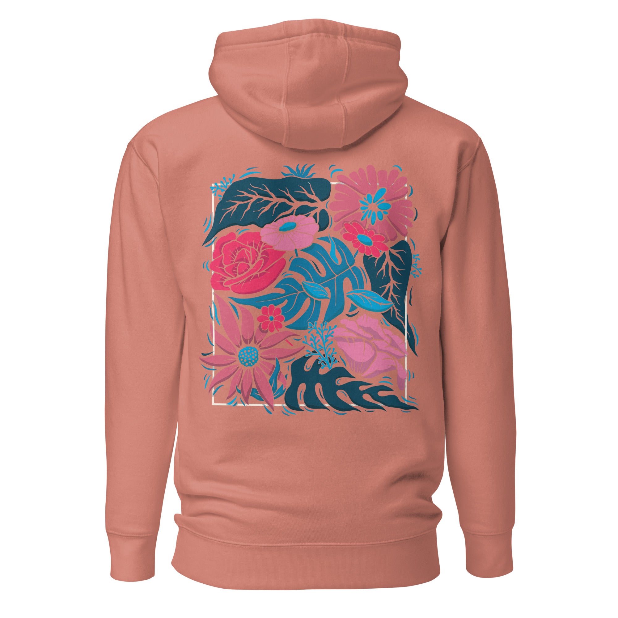 Draper Floral Hoodie Dark