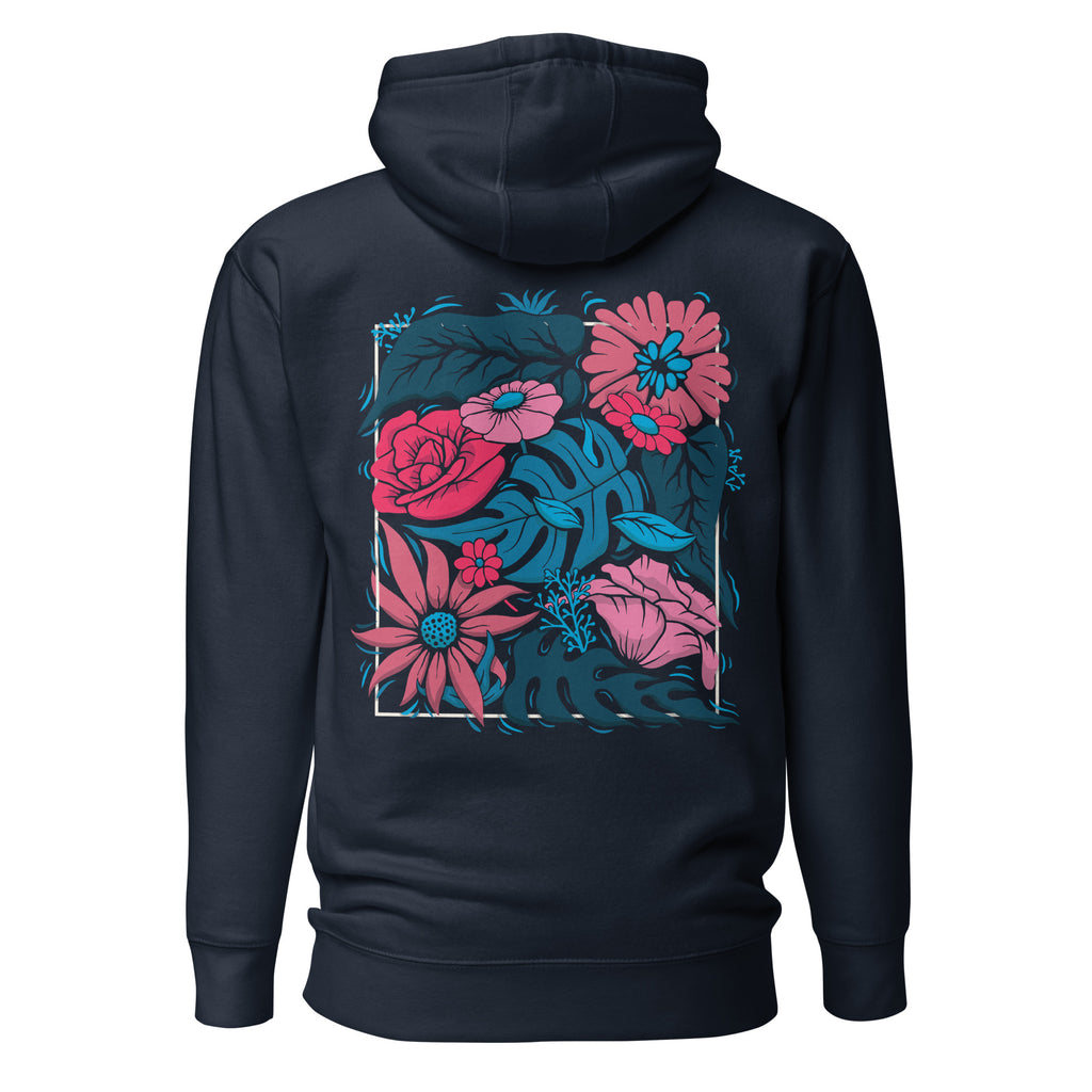 Draper Floral Hoodie Dark