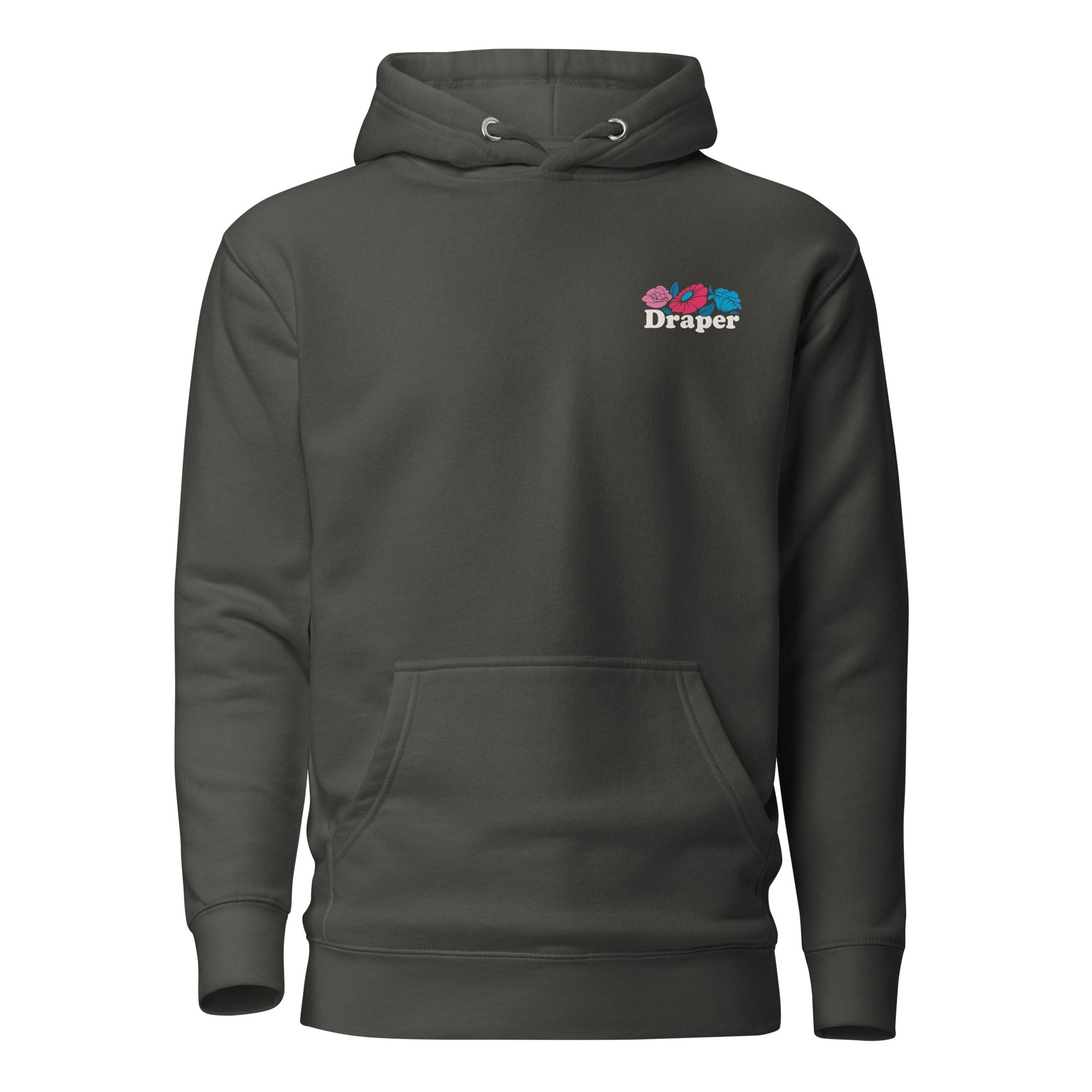 Draper Floral Hoodie Dark