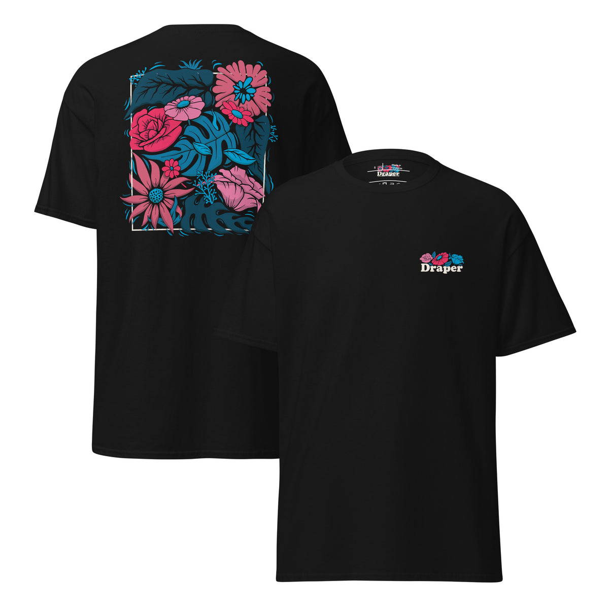 Draper Floral Classic Tee Dark