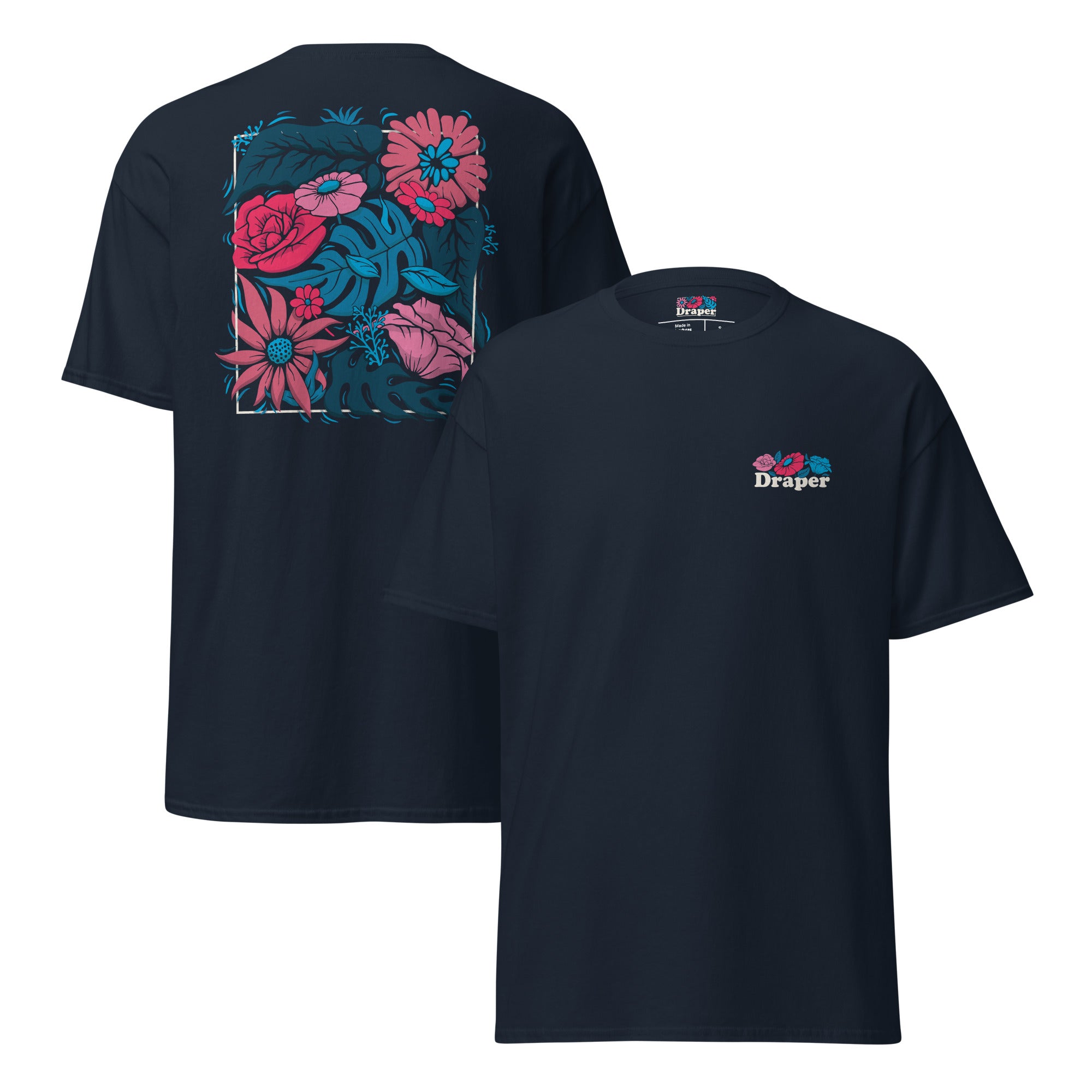 Draper Floral Classic Tee Dark